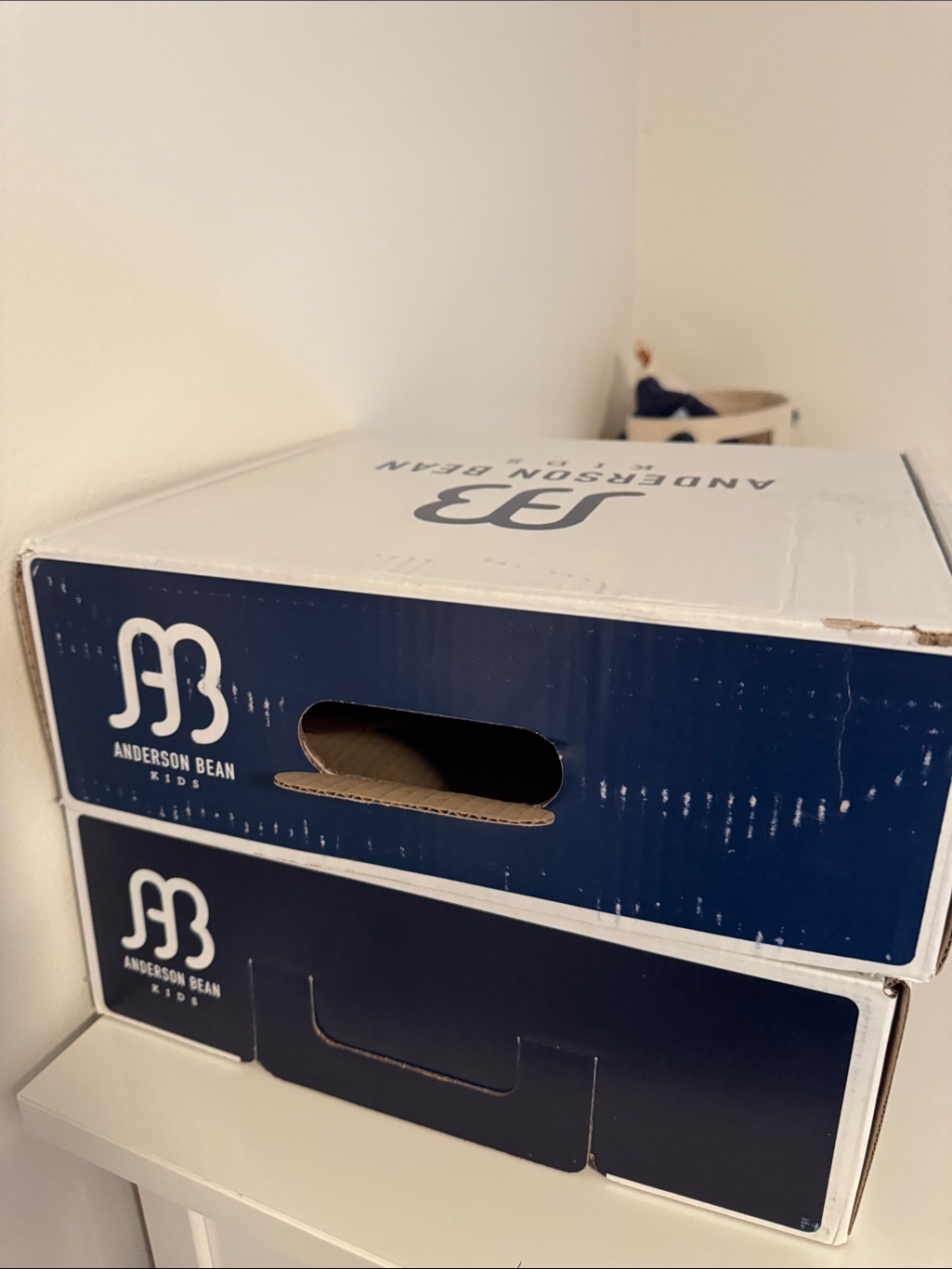 Anderson Bean Kids Navy Boot Box — image 2 of 7